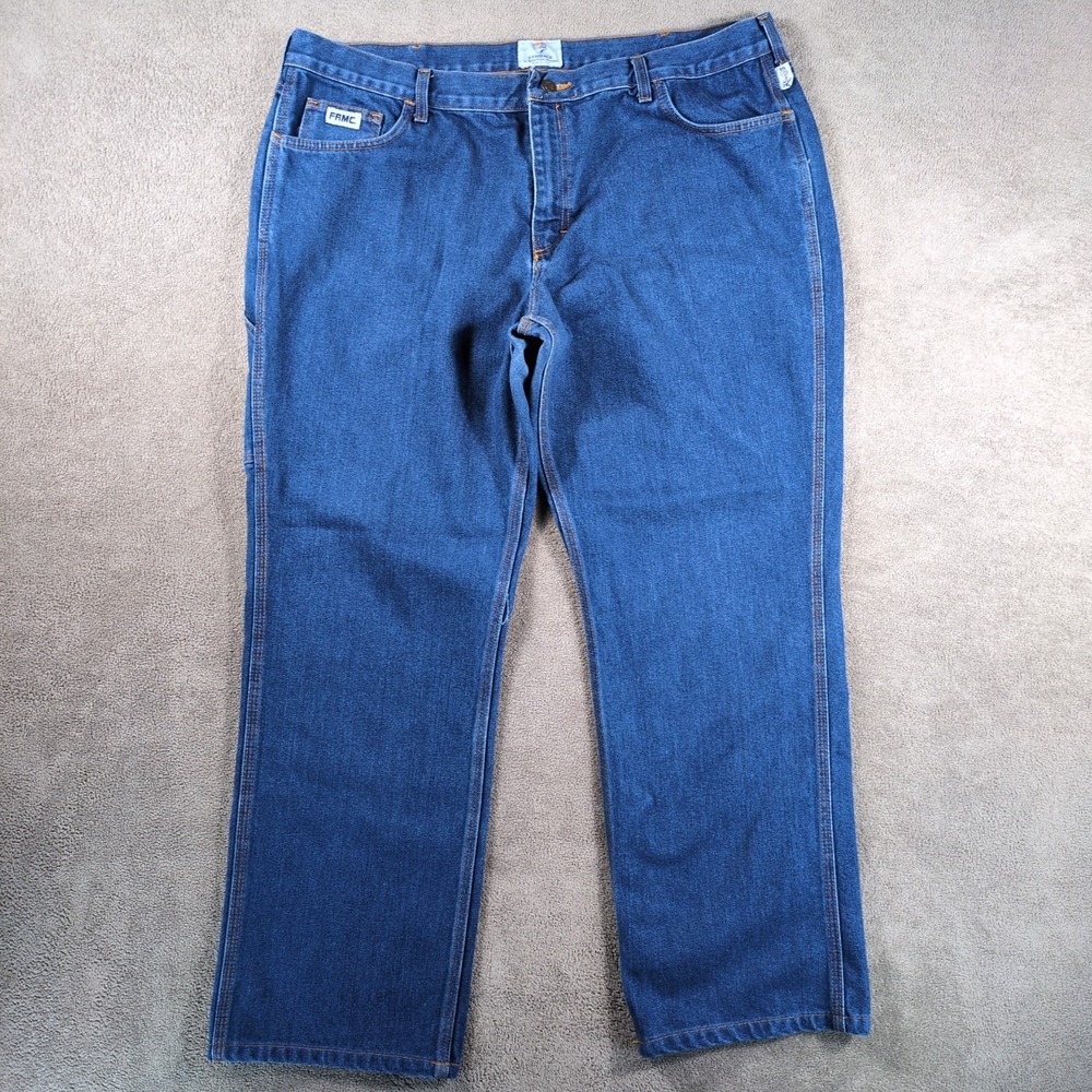 Tyndale Carpenter Jeans 20 Womens Blue Denim Cotton Flame Resistant Workwear